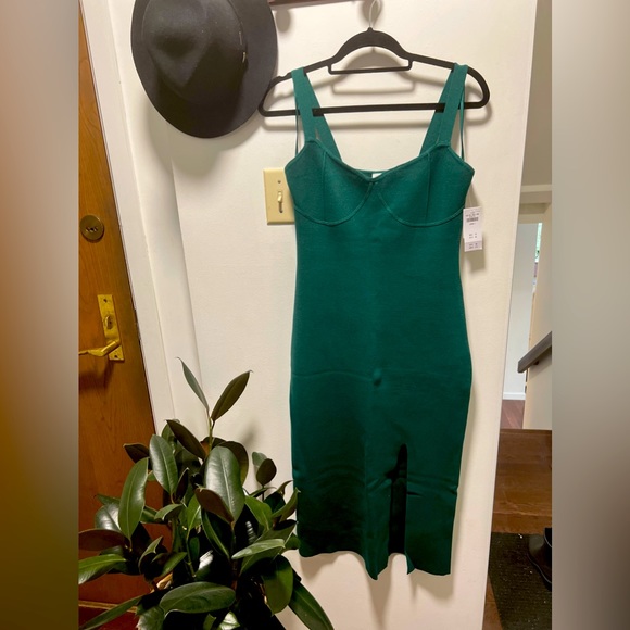 BNWT Abercrombie & Fitch Corset Midi Sweater Dress - Picture 6 of 6